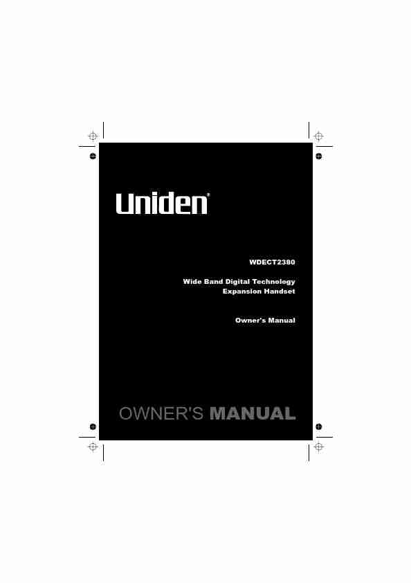 Uniden Telephone WDECT2380-page_pdf